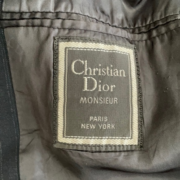 Dior Navy Pin Stripe Slim Fit Men’s Blazer / Sport Coat - Size 42L - Picture 3 of 3